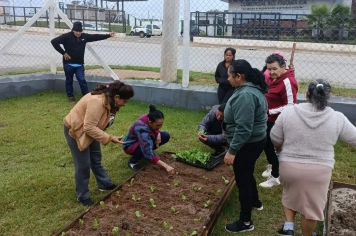 Oficina de horticultura urbana promove autonomia e saúde para mulheres no CRAS Morada do Bosque