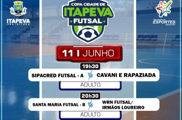 Mais uma rodada da Copa Cidade de Itapeva de Futsal promete agitar o público com jogos eletrizantes