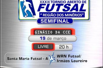 Torneio aberto de Futsal “Região dos minérios” retorna nesta terça (19)