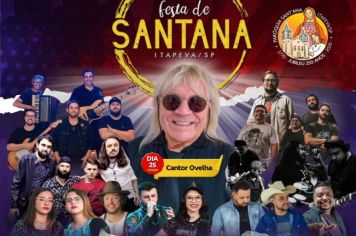Tradicional Festa de Santana promete agitar Itapeva com muita música, quermesse e diversão 