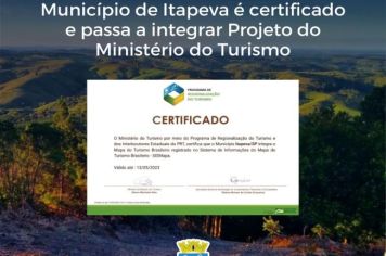  Itapeva passa a integrar projeto do Ministério do Turismo
