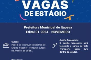 Prefeitura abre vagas para estagiários de nível superior