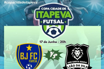 Dois jogos acontecem pela primeira fase da Copa Cidade de Futsal 2025