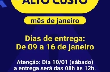 Medicamentos de Alto Custo serão entregues de 9 a 16 de janeiro