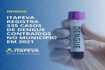 Secretaria Municipal de Saúde registra 335 casos contraídos no município em 2021