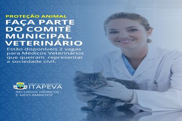 Secretaria Municipal de Recursos Hídricos e Meio Ambiente convida médicos veterinários para participarem  do Conselho Municipal Veterinário