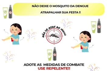 Secretaria de Saúde reforça orientação para uso de repelente durante o Carnaval