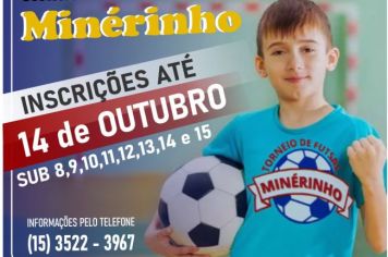 Torneio Minérinho de Futsal 2022 está com inscrições abertas