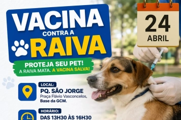 Prefeitura de Itapeva realiza vacinação contra a raiva no Parque São Jorge