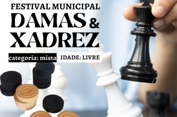 As inscrições estão abertas para Festival Municipal de Damas e Xadrez