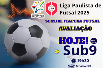 Nesta quarta (16) acontecem mais avaliações técnicas para seleção de atletas da Liga Paulista de Futsal