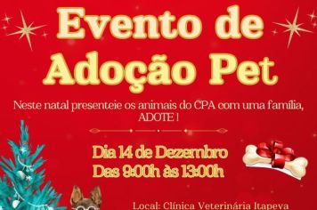 Feira de Adoção animal acontece neste sábado (14)