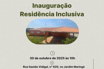 Residência Inclusiva será inaugurada nesta quinta (30)