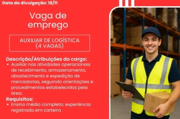 PAT divulga a abertura de nova vaga de emprego em Itapeva