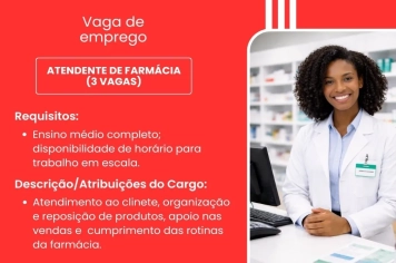 PAT divulga a abertura de novas vagas de emprego em Itapeva