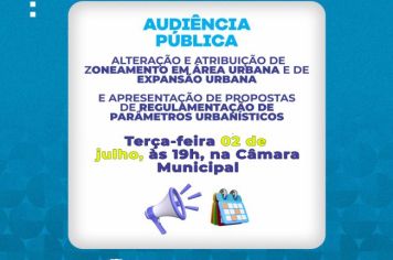 Prefeitura realiza Audiência Pública de alteração de zoneamento