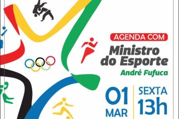 Ministro do Esporte participa de evento em Itapeva, nesta sexta (01)