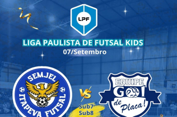 Mais uma rodada da Liga Paulista KIDS de Futsal acontece neste domingo (07)