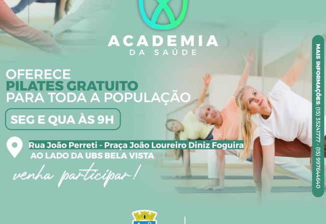 Notícia - Academia Vida oferece aulas gratuitas de Pilates