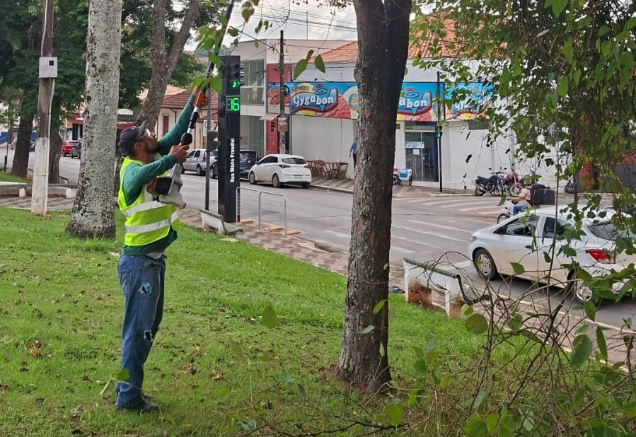 Podas de árvores, Roçada e Limpeza seguem em diversos pontos de Itapeva