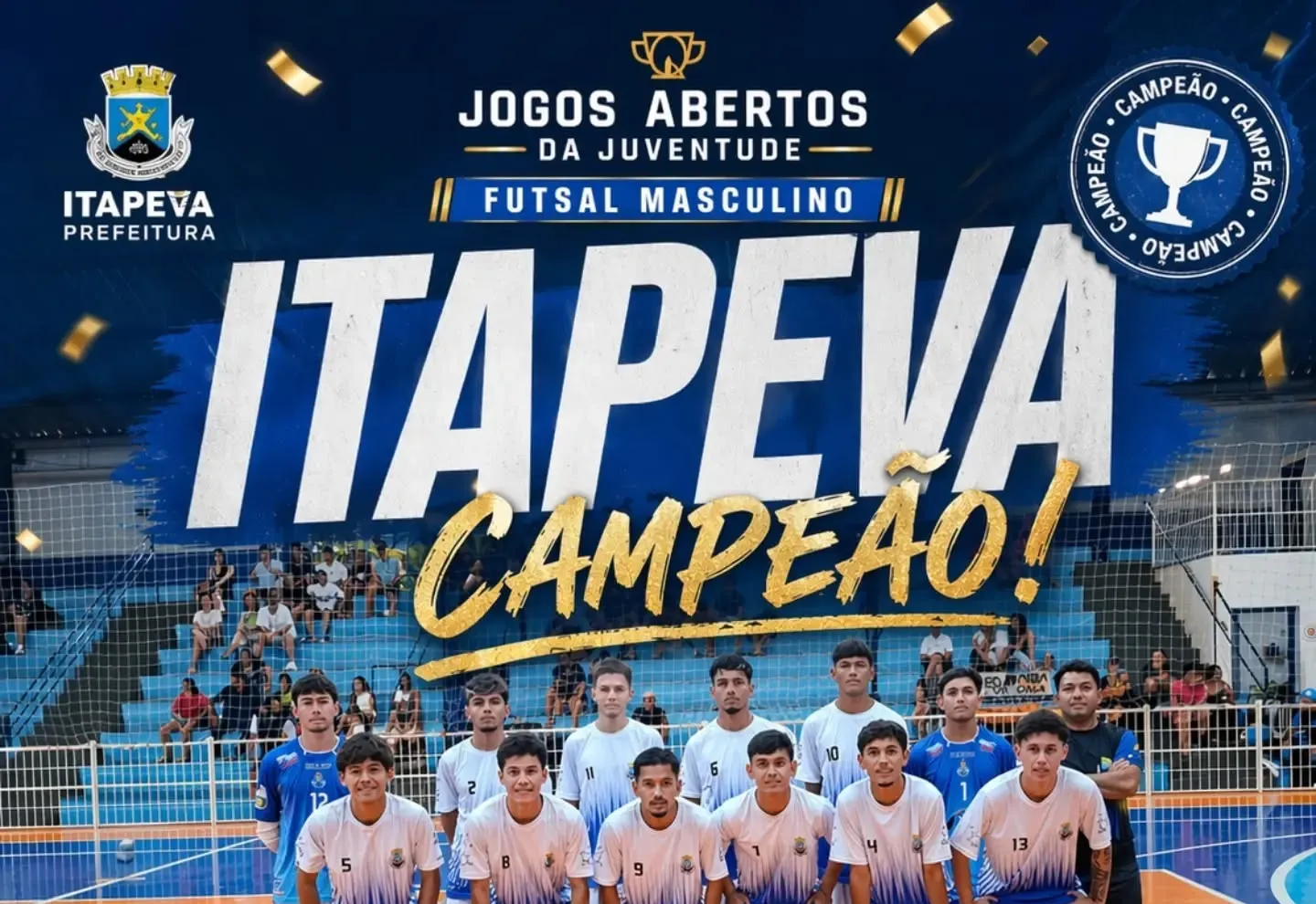 Itapeva vence Ribeirão Branco e conquista o título dos Jogos Abertos da Juventude no Futsal