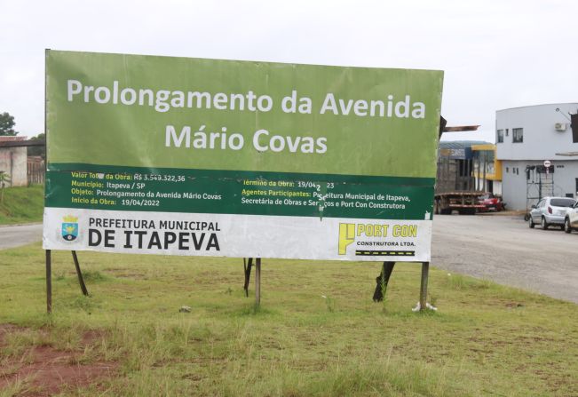 Trabalhos de Prologamento da Av. Mário Covas seguem nesta sexta (24) com interdição de rotatória