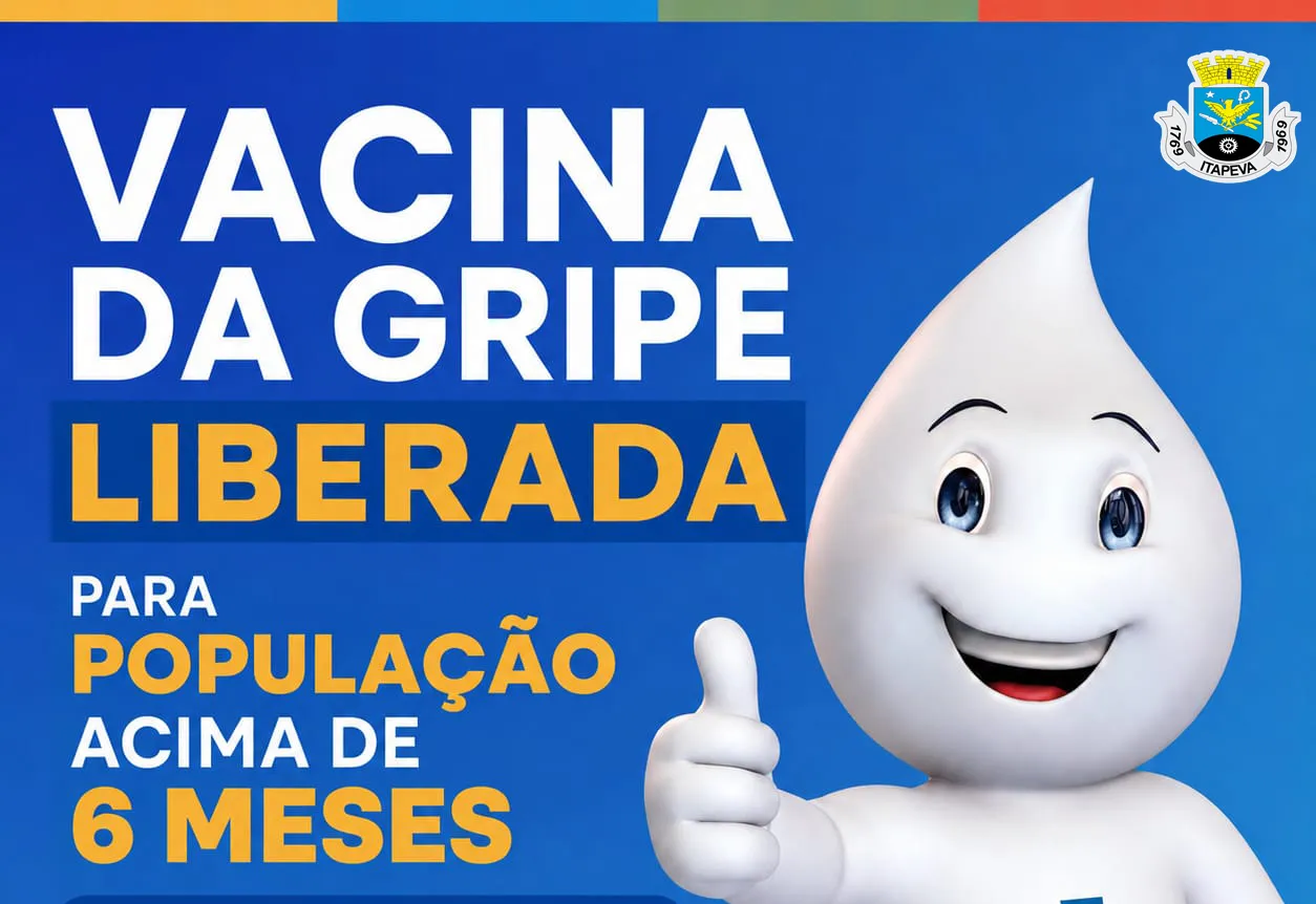 Vacina da gripe é liberada para a população acima de 6 meses de idade
