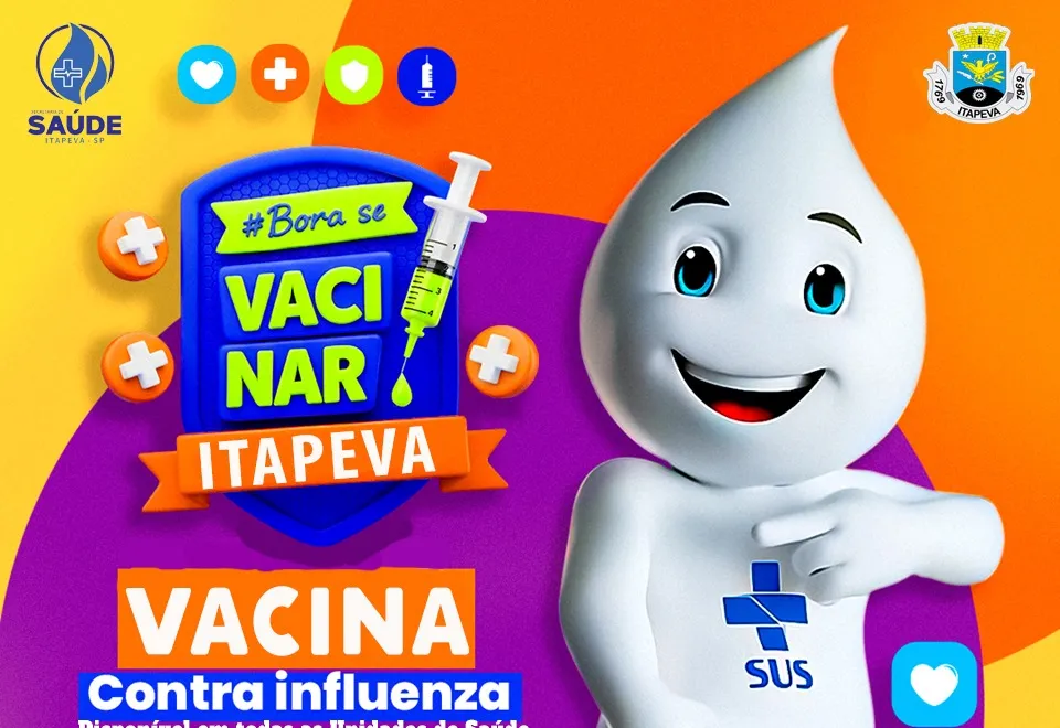 Prefeitura de Itapeva convoca grupos prioritários para vacinação contra a Influenza