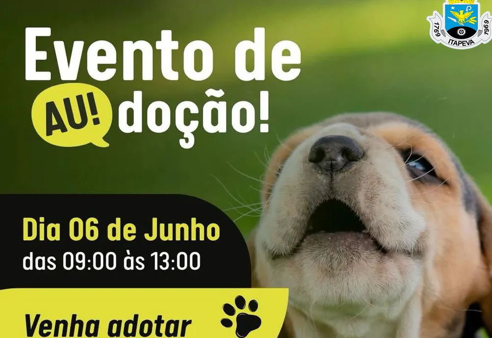 Evento de adoção de cães e gatos acontece no próximo sábado (06)