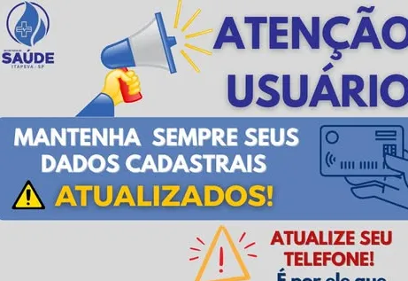 Secretaria de Saúde alerta para que munícipes mantenham dados cadastrais atualizados nas unidades de saúde