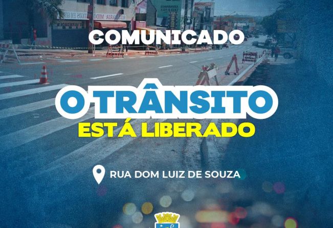  Trânsito é liberado na R. Dom Luiz de Souza