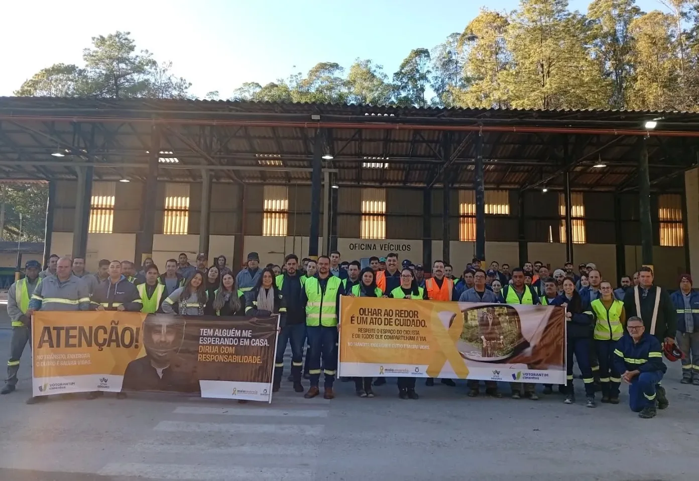 Itapeva realiza palestra da campanha ‘Maio Amarelo’ para colaboradores da Votorantim