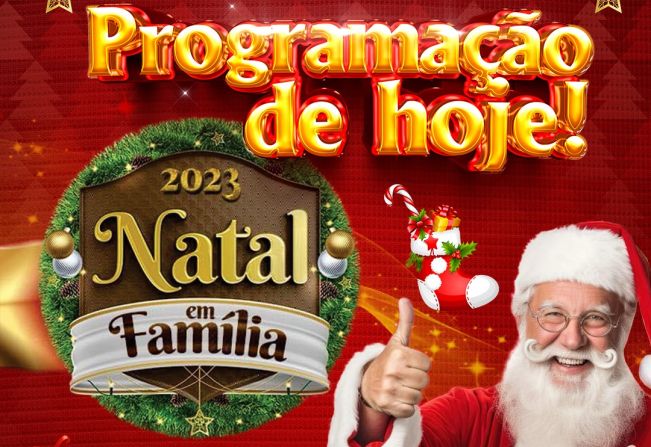 Confira as atrações culturais desta quinta-feira (07) no Natal em Família 2023 em Itapeva