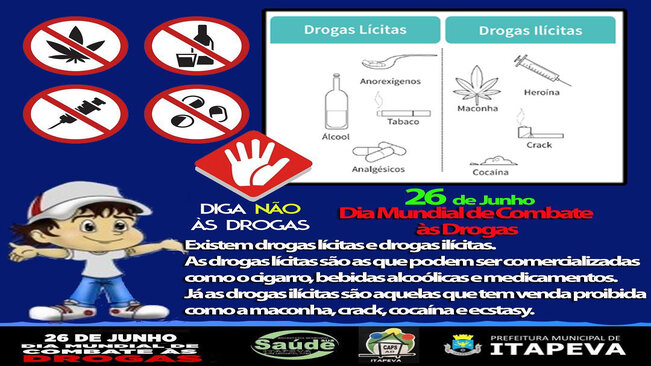 26 de Junho: Dia Mundial de Combate às Drogas