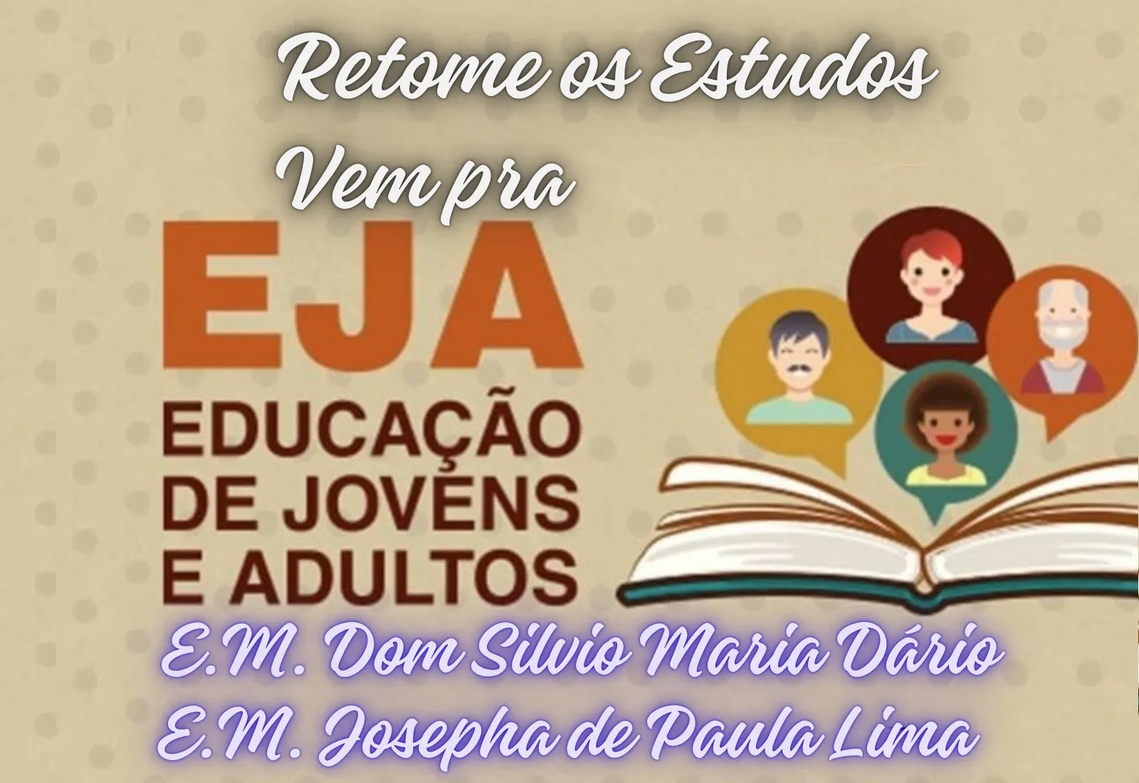 Matrículas abertas para a Educação de Jovens e Adultos EJA 2026