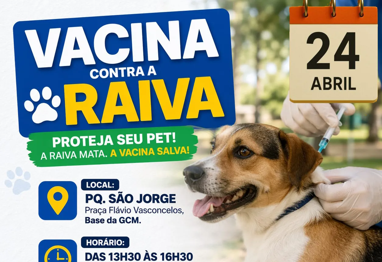 Prefeitura de Itapeva realiza vacinação contra a raiva no Parque São Jorge