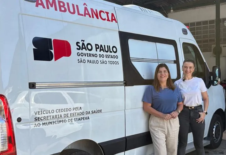 Secretaria Municipal de Saúde recebe a doação de uma ambulância UTI do governo do Estado de São Paulo
