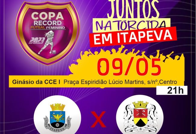 Itapeva enfrenta Sorocaba na Copa Record de Futsal