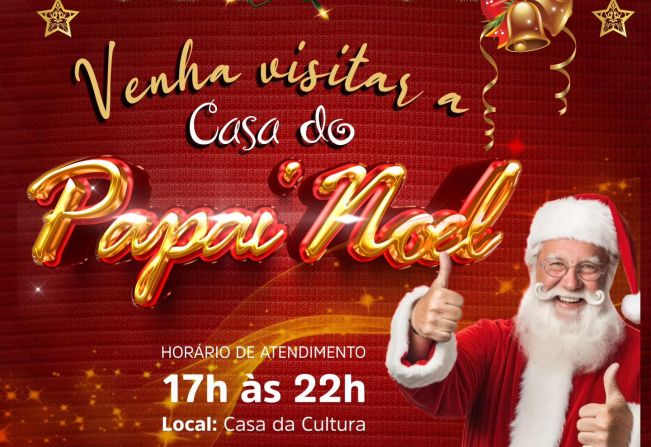 População é convidada a conhecer a casa do Papai Noel em Itapeva 