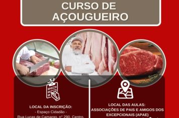 Curso gratuito de Açougueiro é oferecido
