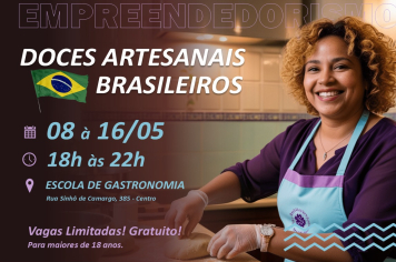 Prefeitura está com as inscrições abertas para curso de doces artesanais na Escola de Gastronomia