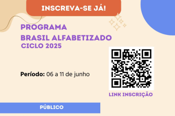 Inscrições abertas para o programa de alfabetização gratuita para adultos