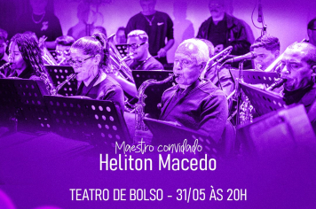 Secretaria da Cultura e Turismo realizará dia 31 de maio, às 20h, no Teatro de Bolso, apresentação da Lira Itapevense