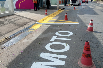 Melhorias na pintura de sinalização horizontal são realizadas