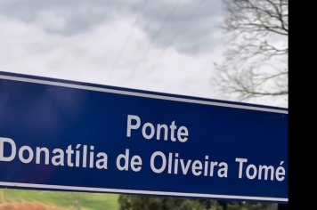 Prefeitura inaugurou a ponte da Usina da Barra