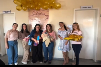 Palestra sobre a importância do aleitamento materno é ministrada no CRAS Morada do Bosque