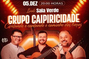 Grupo Caipiricidade se apresenta na Sala Verde em Itapeva