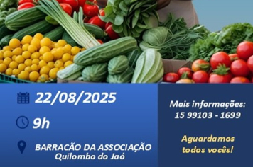 Capacitação gratuita para feirantes e produtores rurais é oferecida
