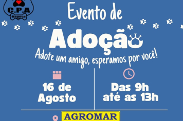 Feira de adoção animal acontece neste sábado (16)