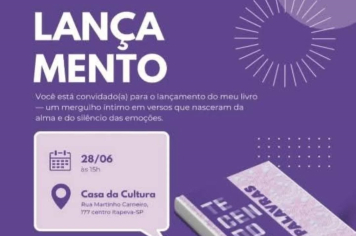 Lançamento do livro “Tecendo com Palavras” acontece no próximo sábado (28)